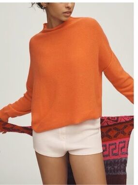 The Alani cashmere mock neck sweater by Pilcro